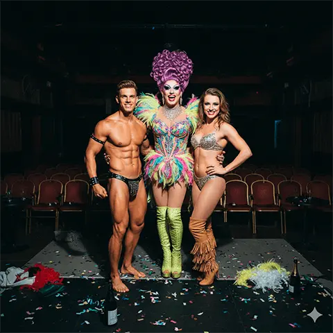 Espectáculos de Dar Queen , stripper, boys.